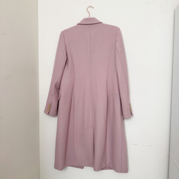 Women's Pink Wool Blend Coat - Picture 10 of 16
